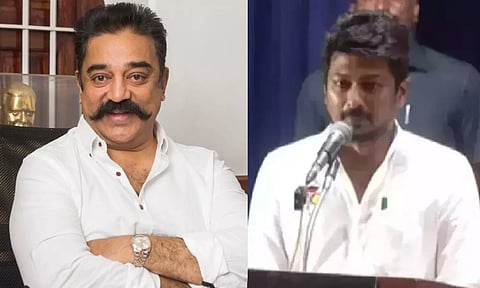 Kamal Haasan; Udhayanidhi Stalin (File)