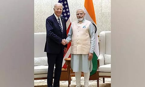 Prime Minister Narendra Modi and US President Joe Biden (Photo/ANI)