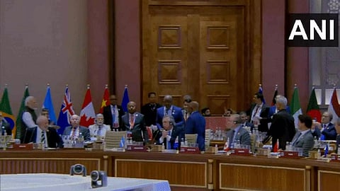 Prime Minister Narendra Modi hugs President of the Union of Comoros and Chairperson of the African Union (AU), Azali Assoumani (Photo/ANI)