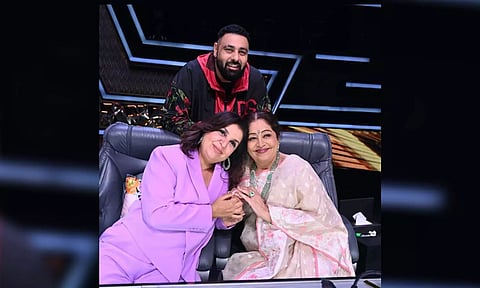 Fara Khan,Badshah, Kirron Kher (Photo:IANS)