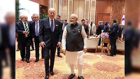 Prime Minister Narendra Modi and President Joe Biden at G20 summit (Photo/ANI)