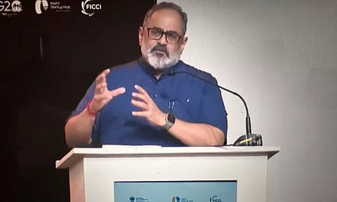 Minister of State for Electronics and IT Rajeev Chandrasekhar&nbsp;