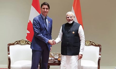 PM Narendra Modi meets Justin Trudeau (Twitter/@narendramodi)