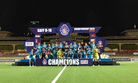 The Indian boys defended their title in the SAFF U-16 Champions by beating Bangladesh (IANS)