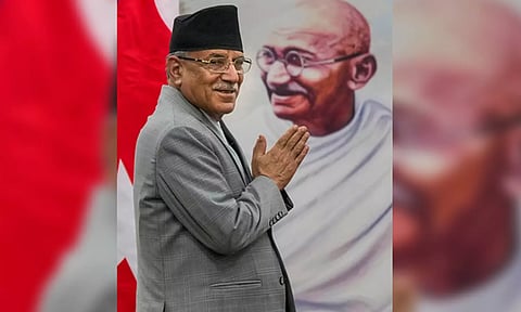 Nepal's Prime Minister Pushpa Kamal Dahal (PTI)&nbsp;