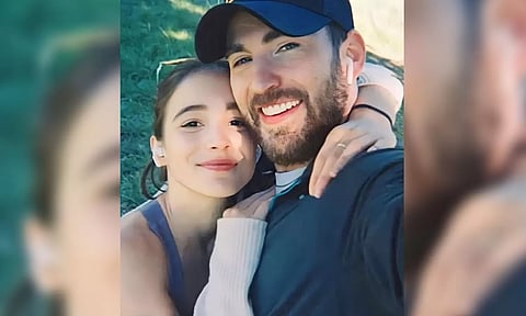Chris Evans with Alba Baptista (IANS)