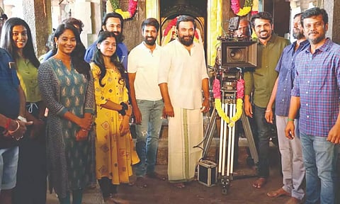 During the launch ceremony of the film