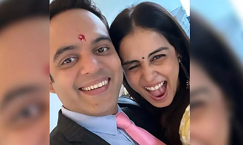 Genelia Deshmukh and Nigel D'Souza (Twitter)