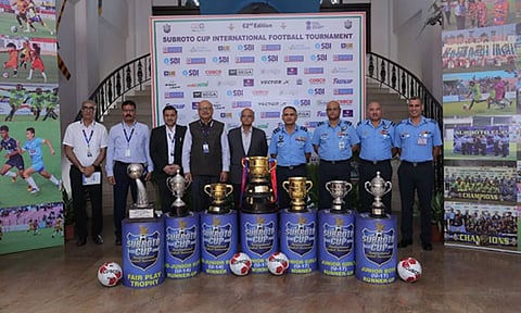 Subroto Cup Trophies (Image: ANI)