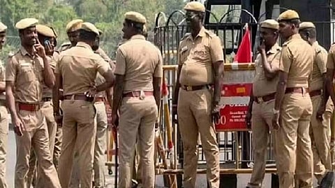 Ayyappanthangal: Police vehicle parked in middle of road irks residents