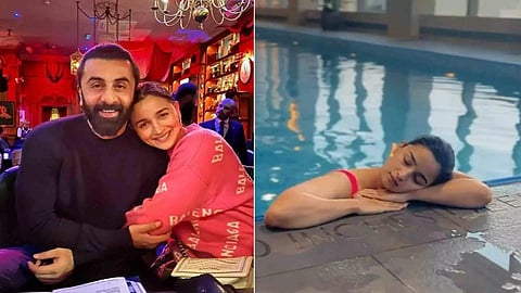 Alia Bhatt and actor Ranbir Kapoor; Screengrab from video (Photo/IANS; Instagram)