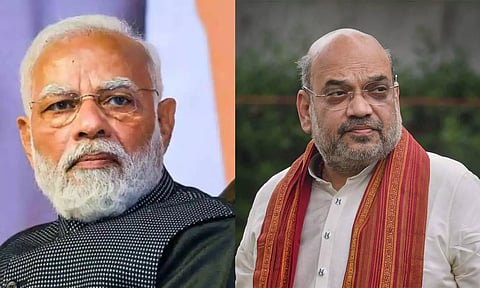PM Modi; Union Home Minister Amit Shah (PTI)