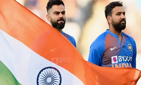 Virat Kohli and Rohit Sharma. (Photo- ICC)