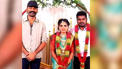 &nbsp;Dhanush attended his assistant Anand's wedding (Photo/IANS)