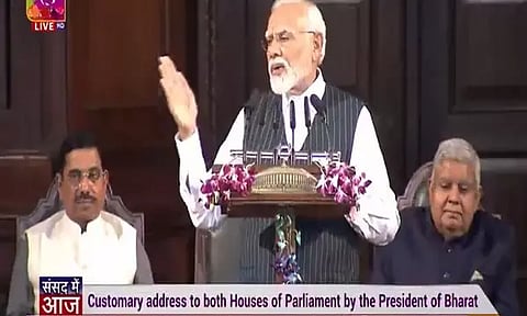 Prime Minister Narendra Modi. (Photo: Sansad TV)