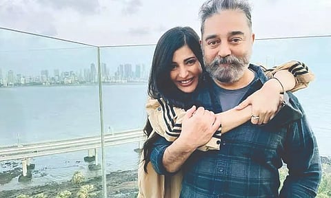 Shruti Haasan and Kamal Hassan
