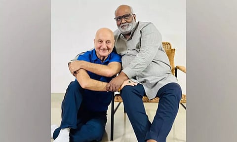 Anupam Kher, MM Keeravani (Image: ANI)
