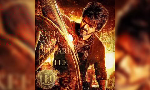 Poster of Vijay starrer 'Leo' (X/@7screenstudio)