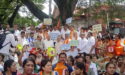 Cauvery protest held in Bengaluru and other districts of south Karnataka on Saturday