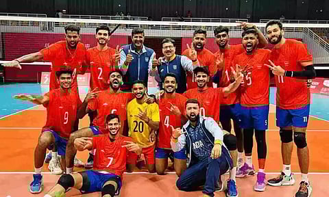 India's Men Volleyball team.&nbsp;