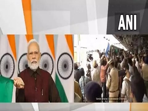 PM Modi flags off nine Vande Bharat Express trains