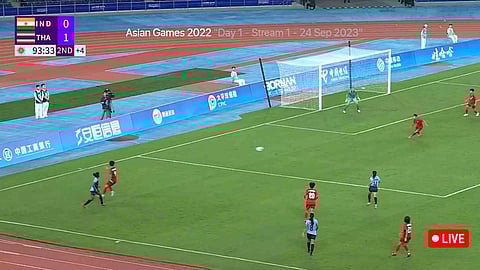 Thailand's defeat India (Visual from the game)