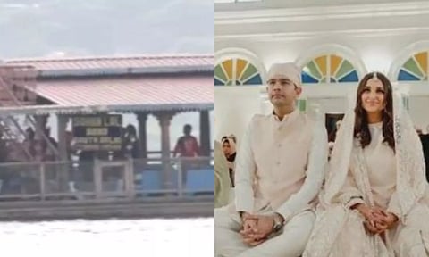 Baraat in boat; Raghav Chadha and Parineeti Chopra