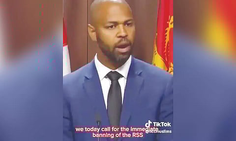 Screen grab of the viral video