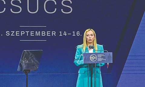 Italian PM Giorgia Meloni