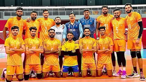 &nbsp;Indian men's volleyball team (IANS)
