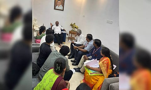 Nurses protesting for permanent appointment end hunger strike after discussions with Ma Su