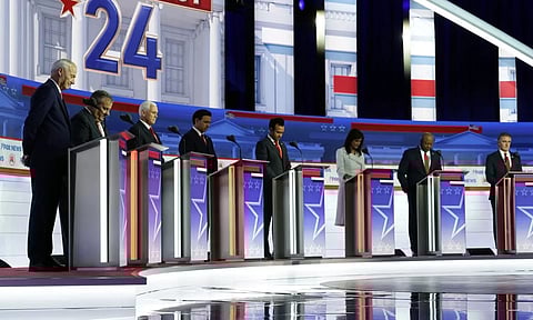 Republican Presidential Debate. AP