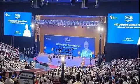 PM Modi releases book on Showcasing Indian Culture at G20 (Photo/ANI)