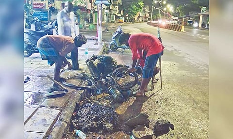Maintenance work underway in Perambur&nbsp;