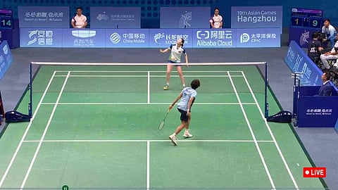 Anupama Upadhyaya vs Khulangoo Baatar in match 3 (screengrab)