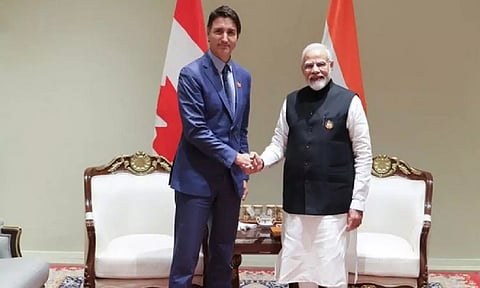 PM Narendra Modi and Justin Trudeau (ANI)