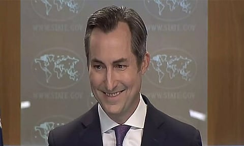 US State Department spokesperson Mathew Miller