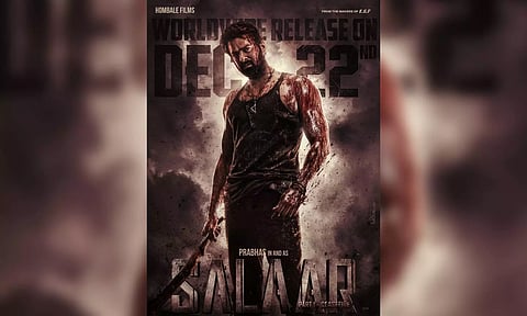Prabhas in 'Salaar' (X/@hombalefilms)