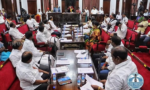 GCC council meeting at Ripon Building chaired by Chennai Mayor (Photo: Hemanathan M)