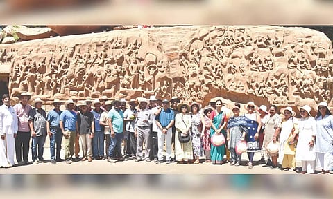 The 1987 batch landed at the Mahabalipuram shore temple to celebrate their reunion on Saturday