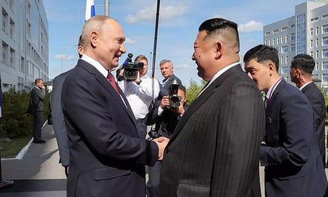 North Korean leader Kim Jong-un and Russian President Vladimir Putin&nbsp;
