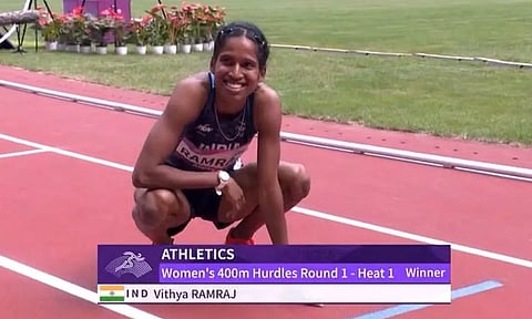 Indian athlete Vithya Ramraj (ANI)