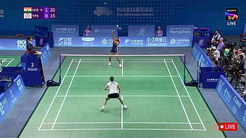 India beats Chinese Taipei in women's singles (Screengrab)