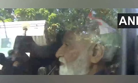 Writer Urmilesh brought to special cell office by Delhi Police (ANI)