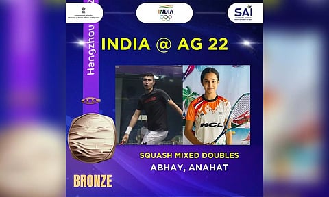 Anahat Singh and Abhay Singh (Image: Twitter/ SAI Media)