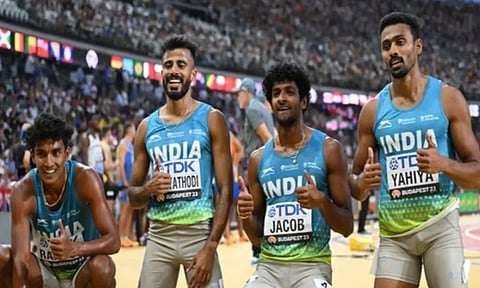 Indian relay team. ANI