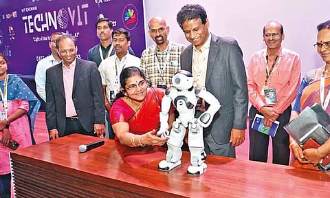UR Rao Satellite Centre - ISRO group director Jeyanthi Rajesh and others during the event launch on Thursday