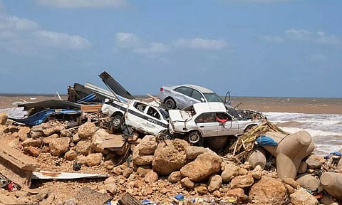 Destruction caused by the Libyan flood (Photo: Reuters)