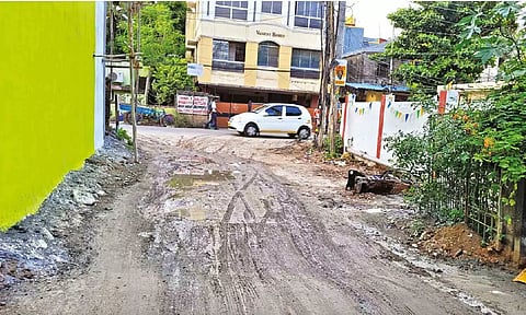 The damaged Marvel Riverview County Road