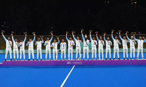 Indian men's hockey team won gold at the Asian Games (PTI)
